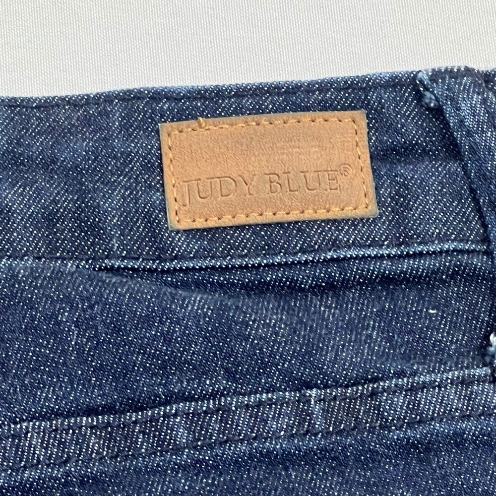 Judy Blue Skinny Jeans High Rise Raw Hem Dark Wash Indigo Womens 16W JB88703 DK - Picture 16 of 16